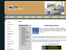 Tablet Screenshot of freightagents.net